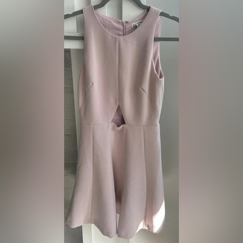 CLUB MONACO Soft Pink Sheath Dress with Small Cutout